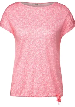T-Shirt Mit Smock Schultern