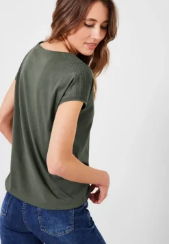 T-Shirt Mit Smockdetail