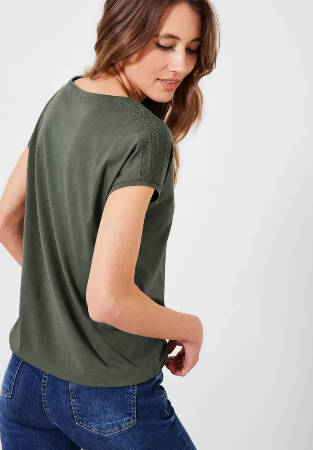 T-Shirt Mit Smockdetail