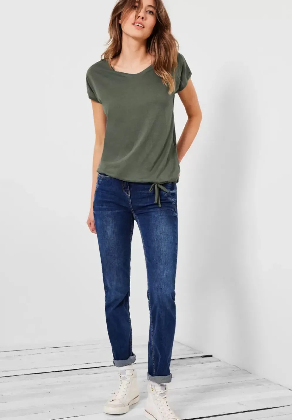 T-Shirt Mit Smockdetail
