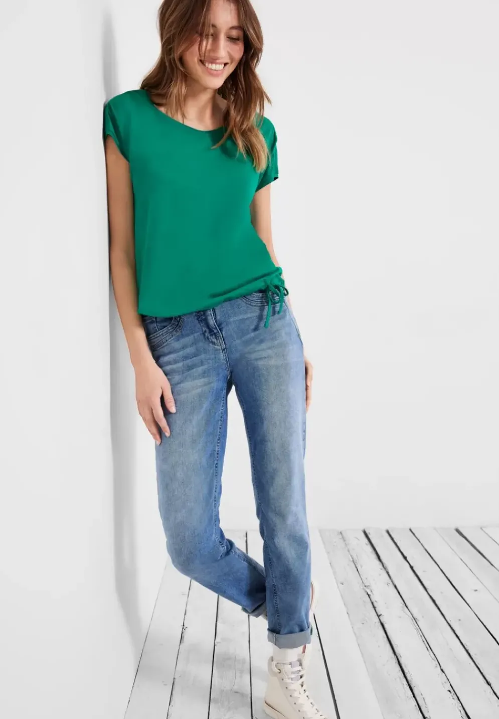 T-Shirt Mit Smockdetail