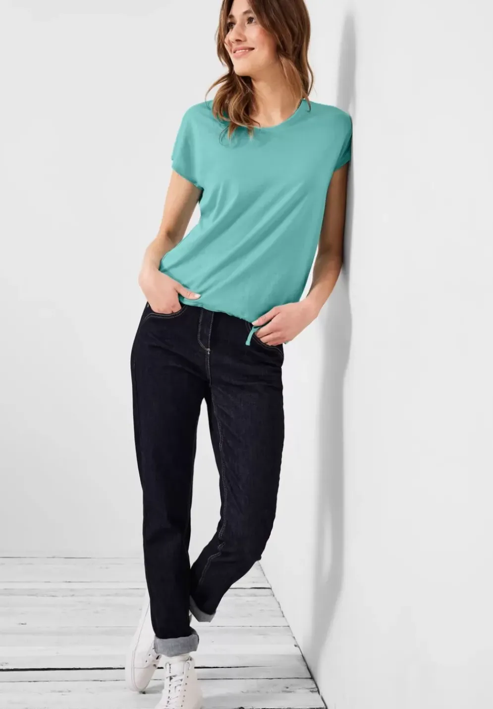 T-Shirt Mit Smockdetail
