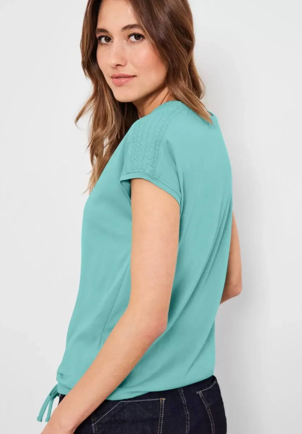 T-Shirt Mit Smockdetail