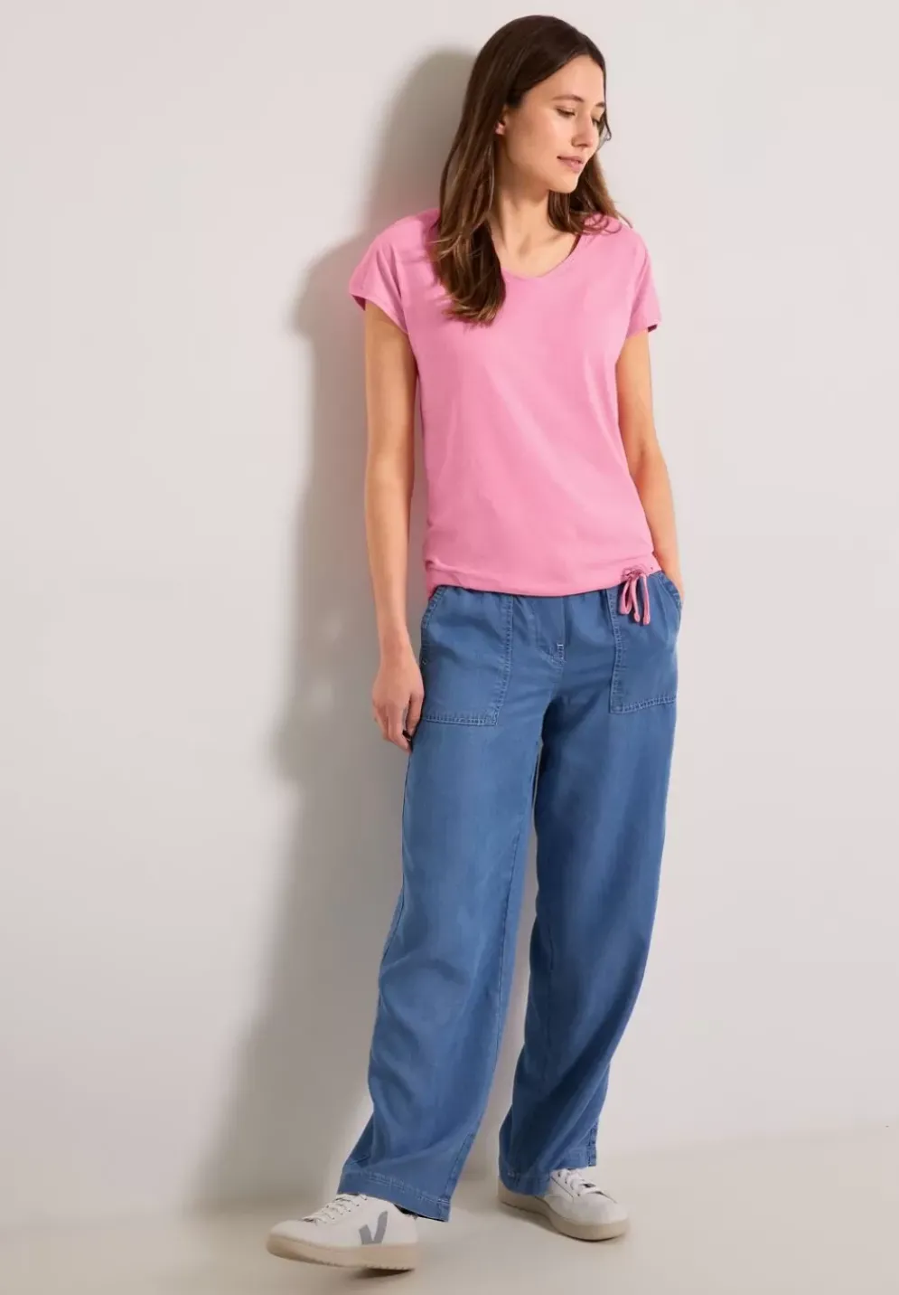 T-Shirt Mit Smockdetail