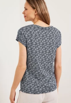 T-Shirt Mit Smok Schultern