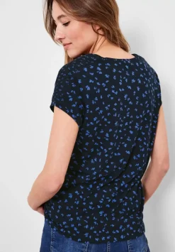 T-Shirt Mit Smokdetails