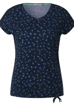 T-Shirt Mit Smokdetails