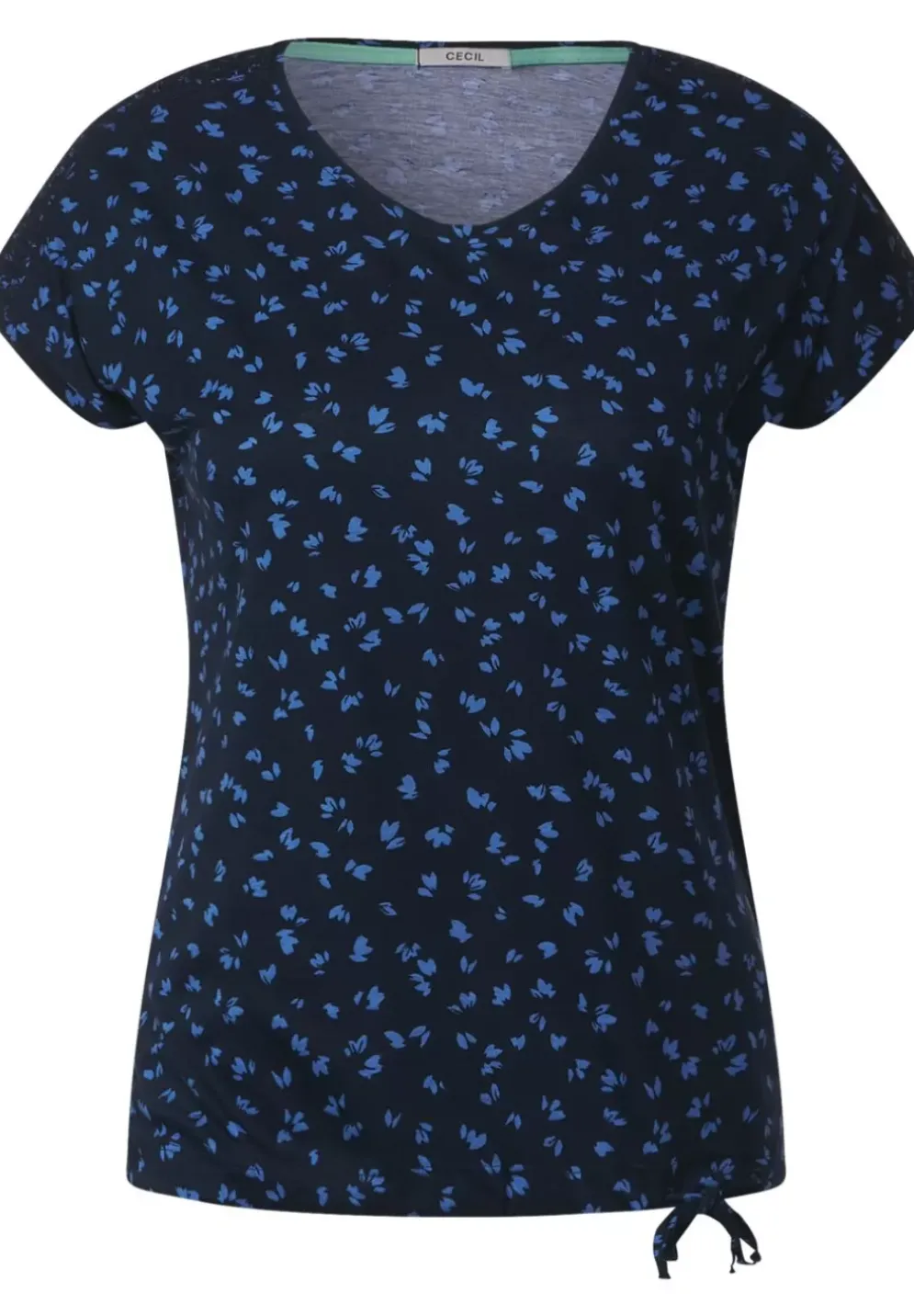 T-Shirt Mit Smokdetails