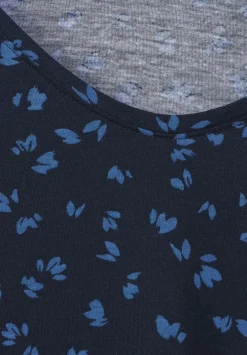 T-Shirt Mit Smokdetails