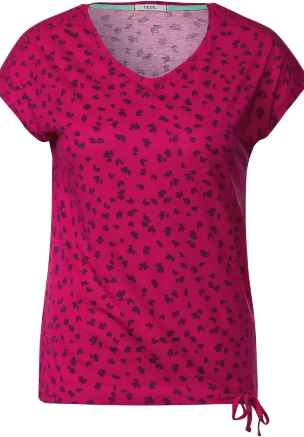 T-Shirt Mit Smokdetails