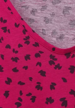 T-Shirt Mit Smokdetails