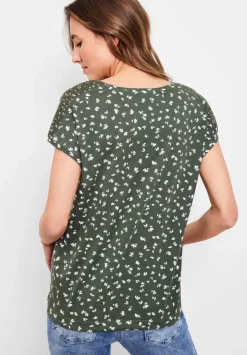 T-Shirt Mit Smokdetails