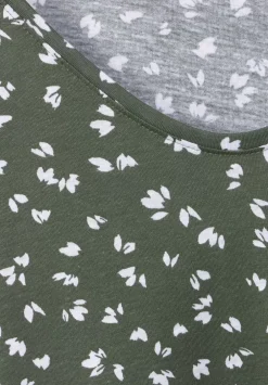 T-Shirt Mit Smokdetails