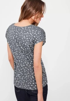 T-Shirt Mit Smokdetails