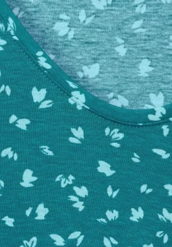 T-Shirt Mit Smokdetails