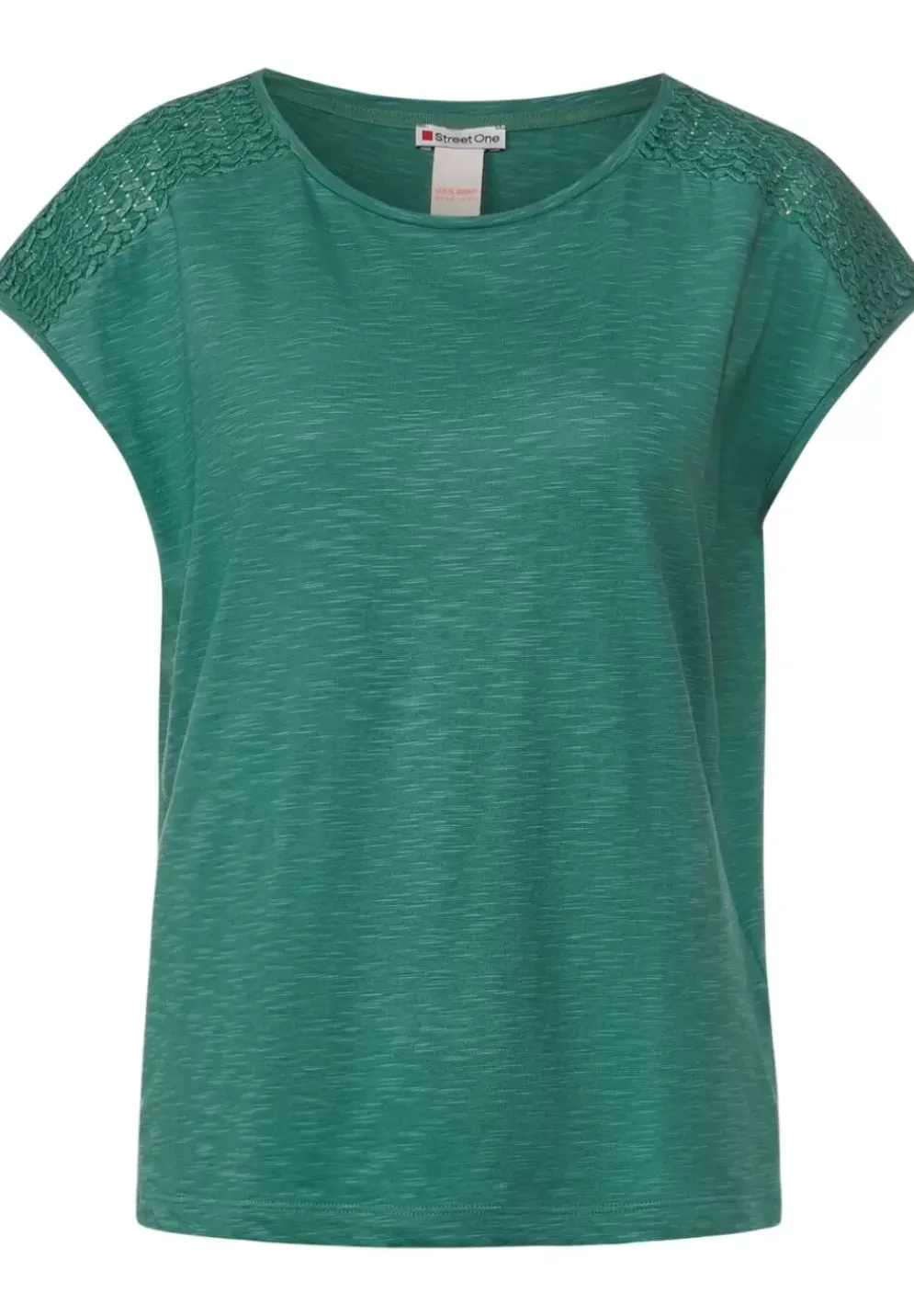 T-Shirt Mit Spitzendetail