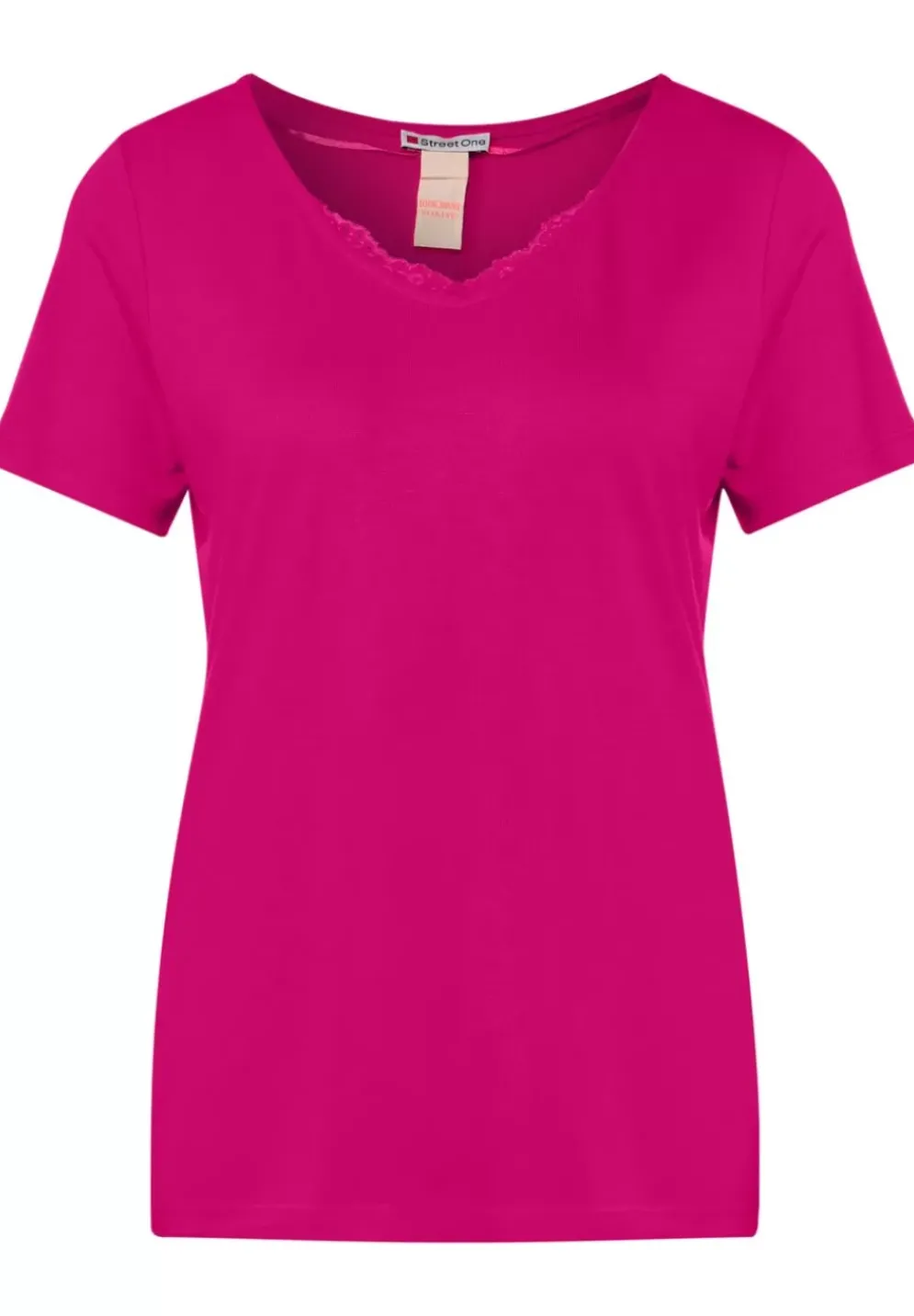 T-Shirt Mit Spitzendetail