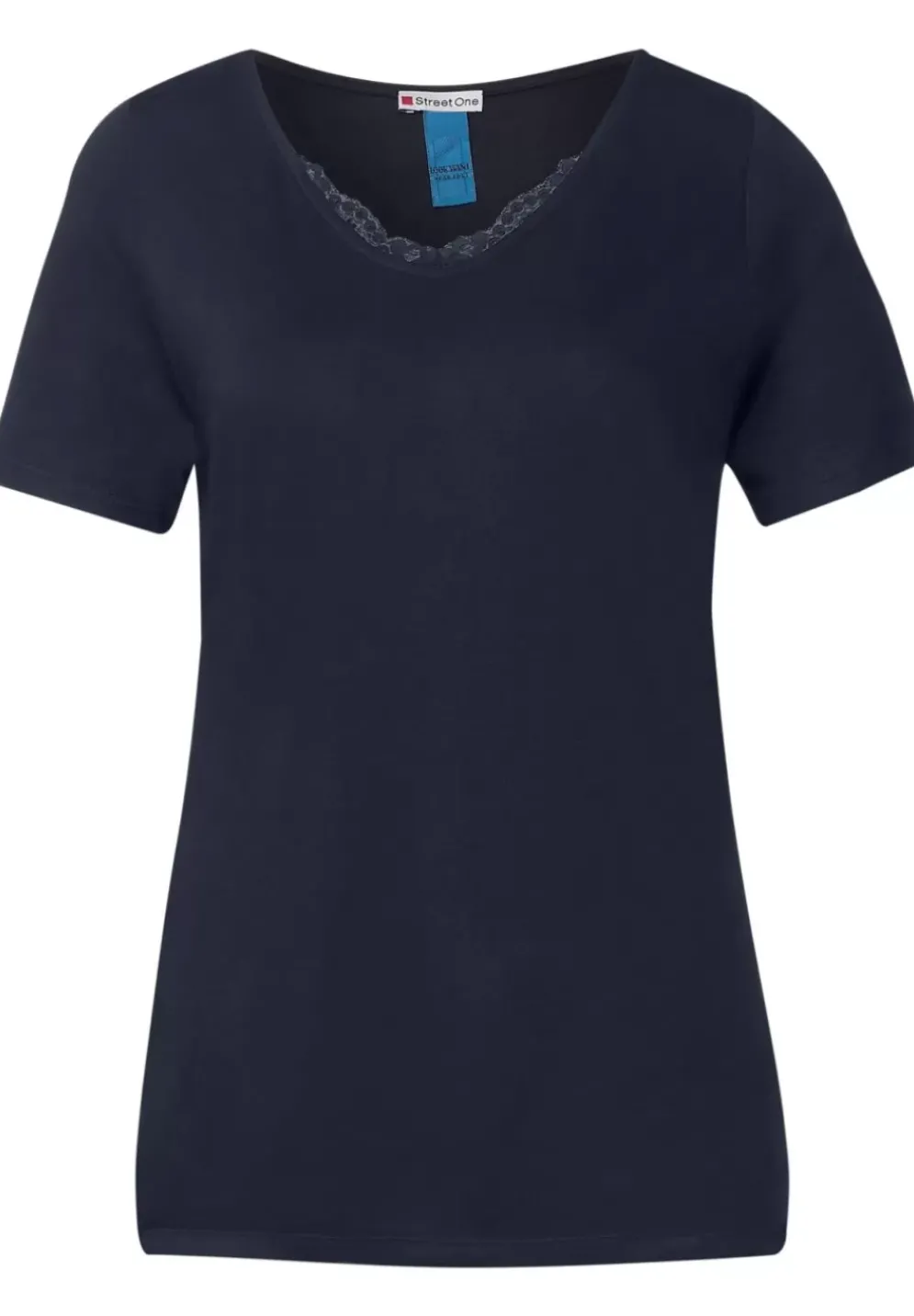T-Shirt Mit Spitzendetail