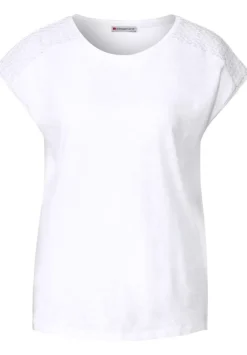 T-Shirt Mit Spitzendetail