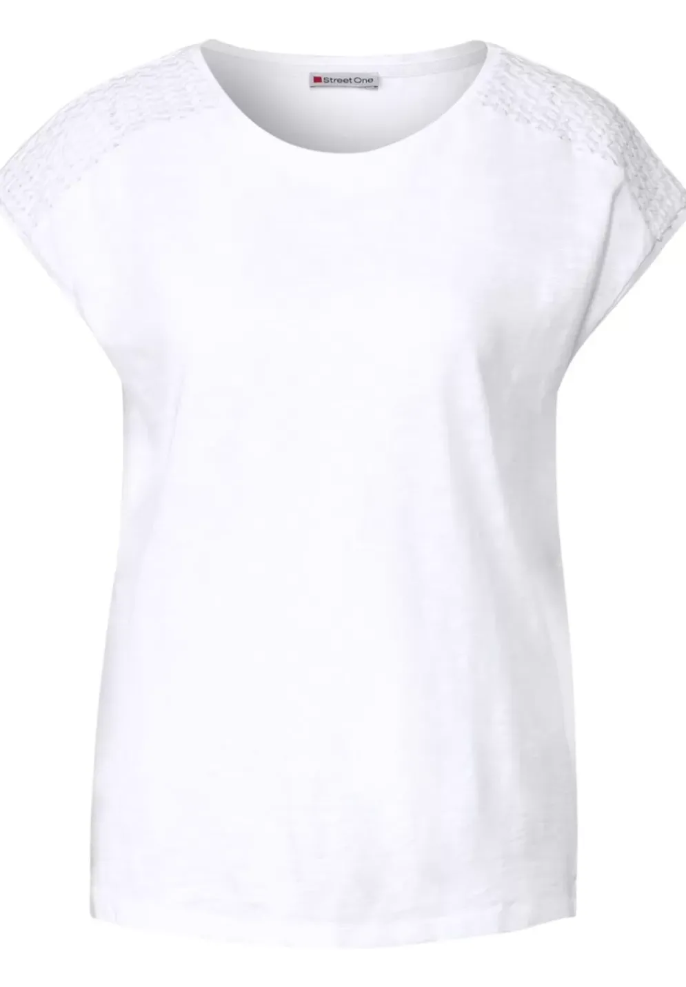 T-Shirt Mit Spitzendetail