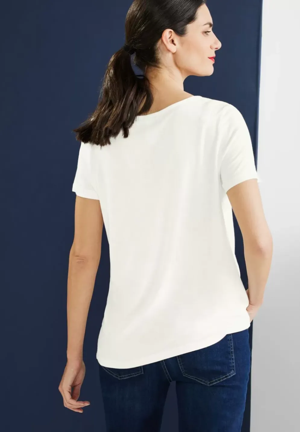T-Shirt Mit Spitzendetail
