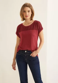 T-Shirt Mit Spitzendetails