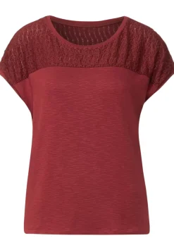 T-Shirt Mit Spitzendetails
