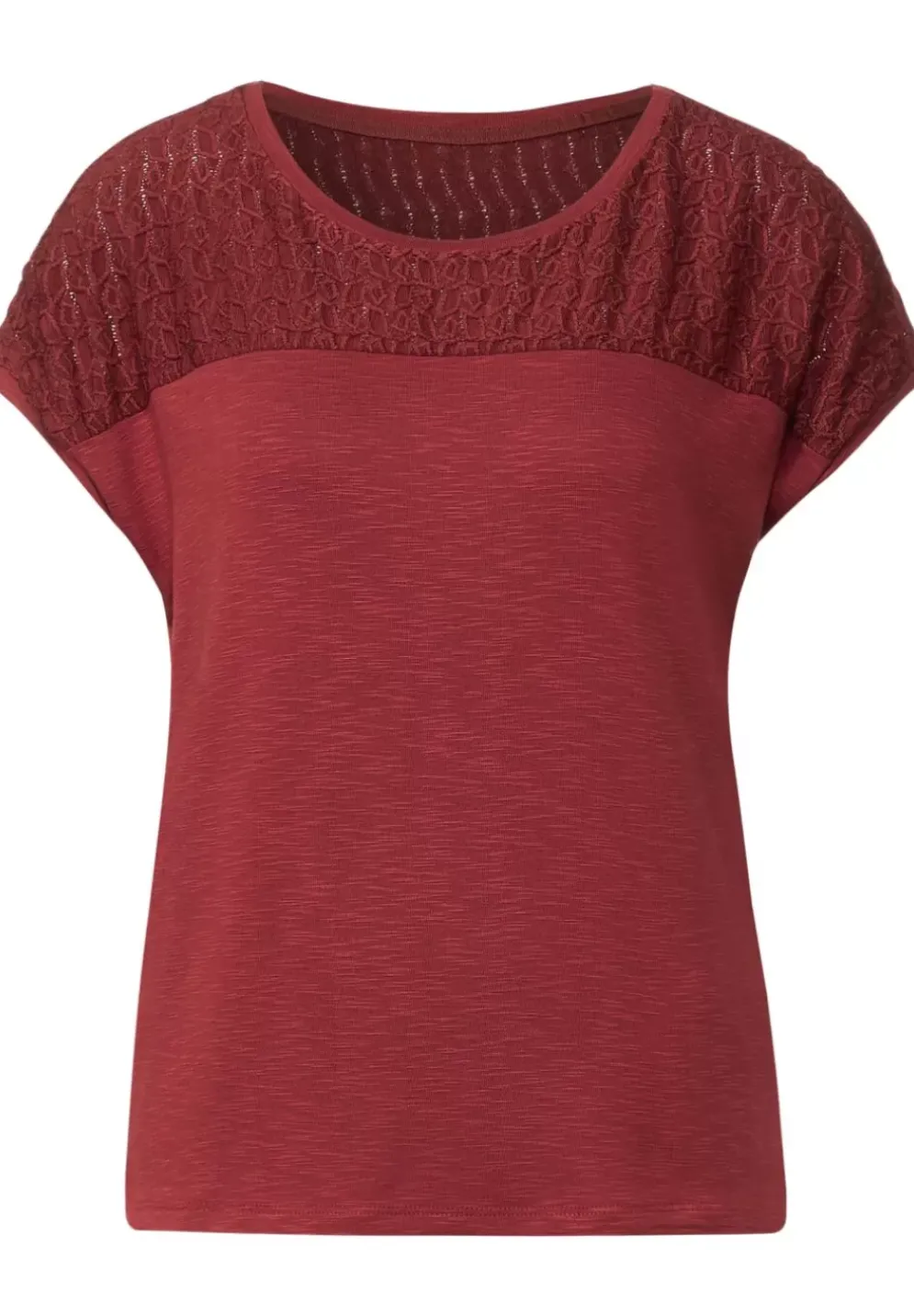 T-Shirt Mit Spitzendetails