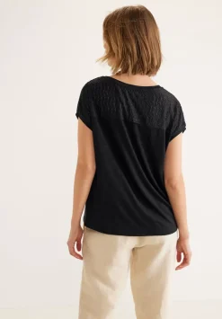 T-Shirt Mit Spitzendetails