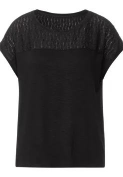 T-Shirt Mit Spitzendetails