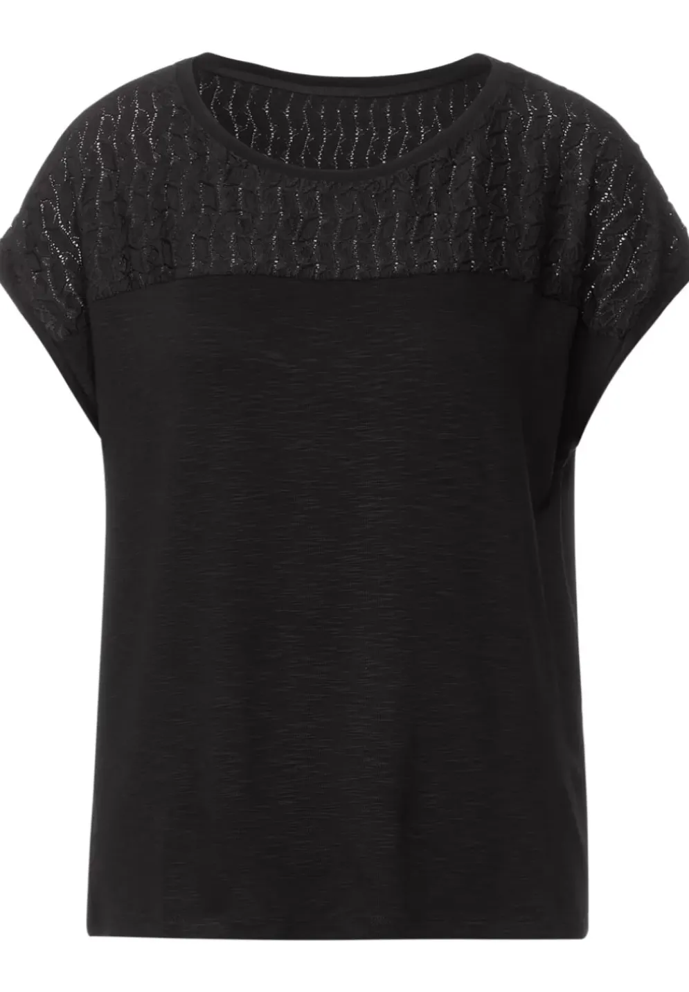 T-Shirt Mit Spitzendetails