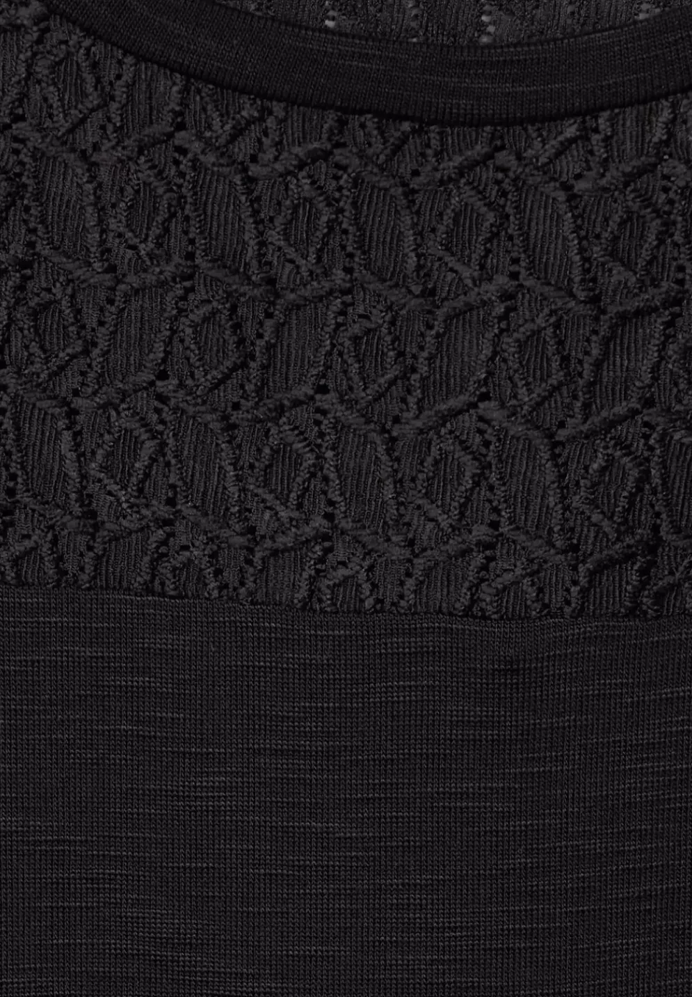 T-Shirt Mit Spitzendetails
