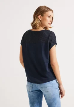 T-Shirt Mit Spitzendetails