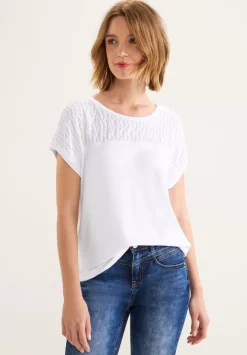 T-Shirt Mit Spitzendetails