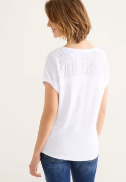 T-Shirt Mit Spitzendetails