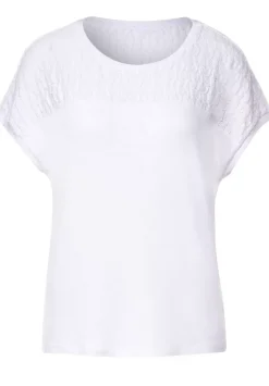 T-Shirt Mit Spitzendetails