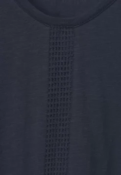 T-Shirt Mit Spitzeneinsatzen