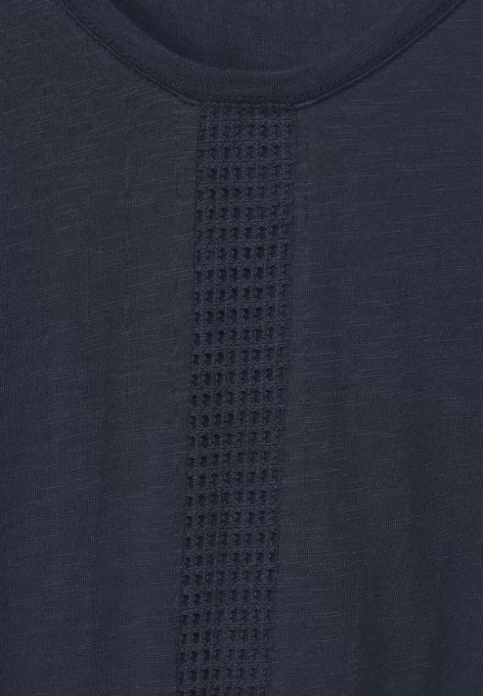 T-Shirt Mit Spitzeneinsatzen