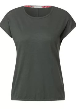 T-Shirt Mit Spitzentapes