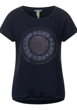 T-Shirt Mit Steinchen Print