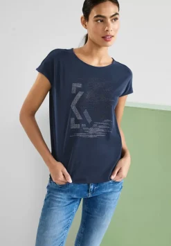 T-Shirt Mit Steinchendetails