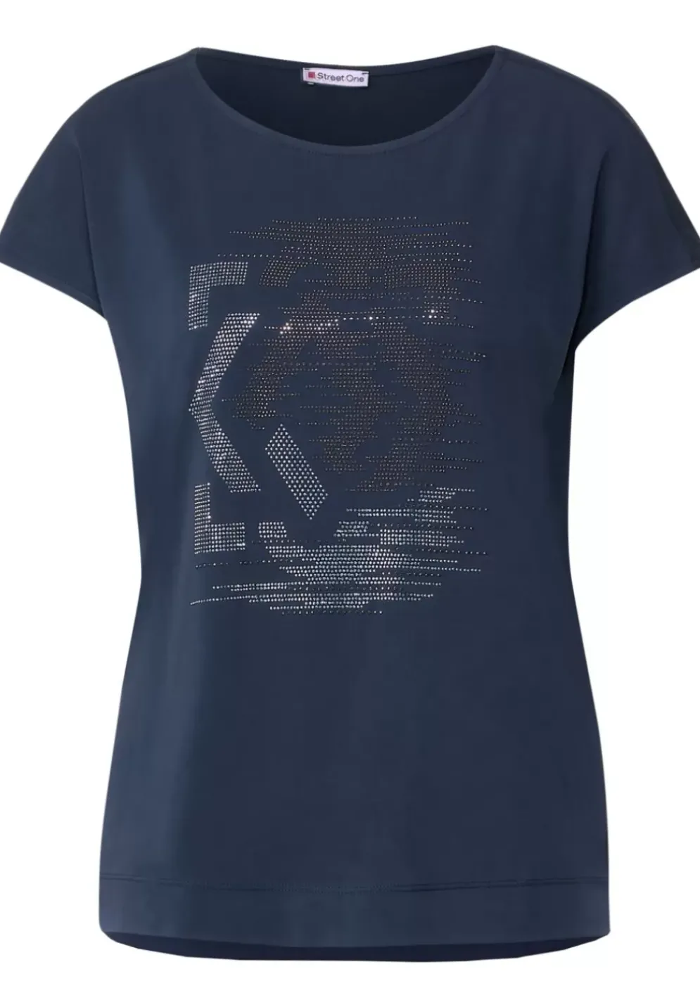 T-Shirt Mit Steinchendetails