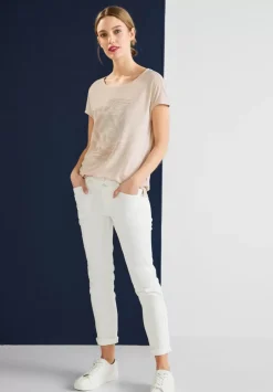 T-Shirt Mit Steinchendetails