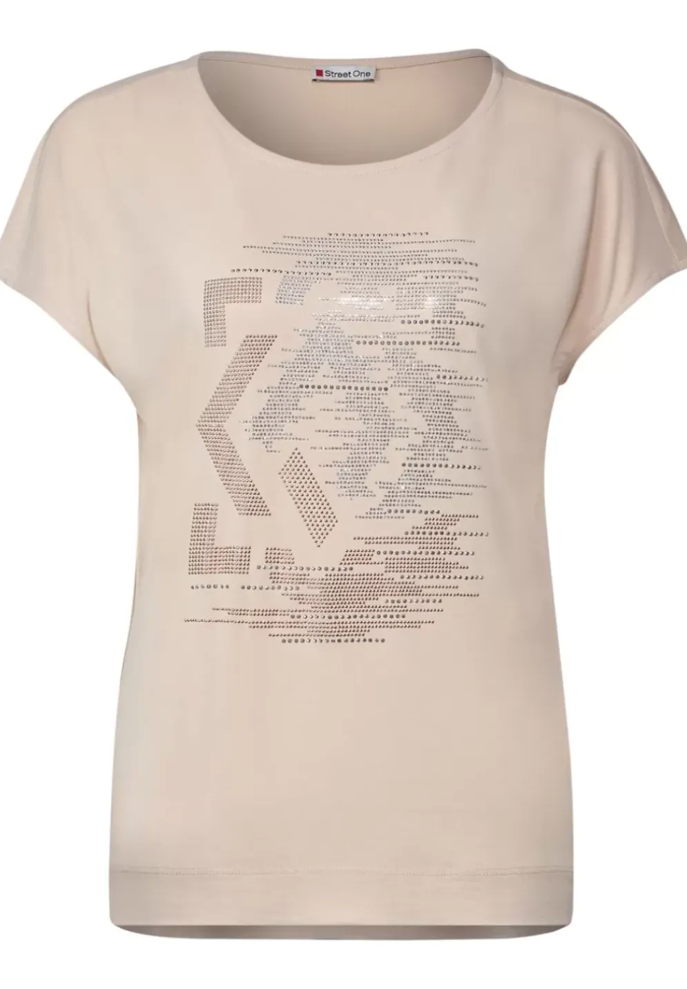T-Shirt Mit Steinchendetails