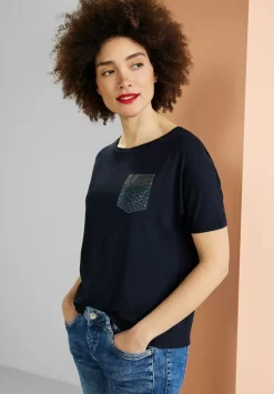 T-Shirt Mit Steinchendetails