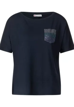 T-Shirt Mit Steinchendetails