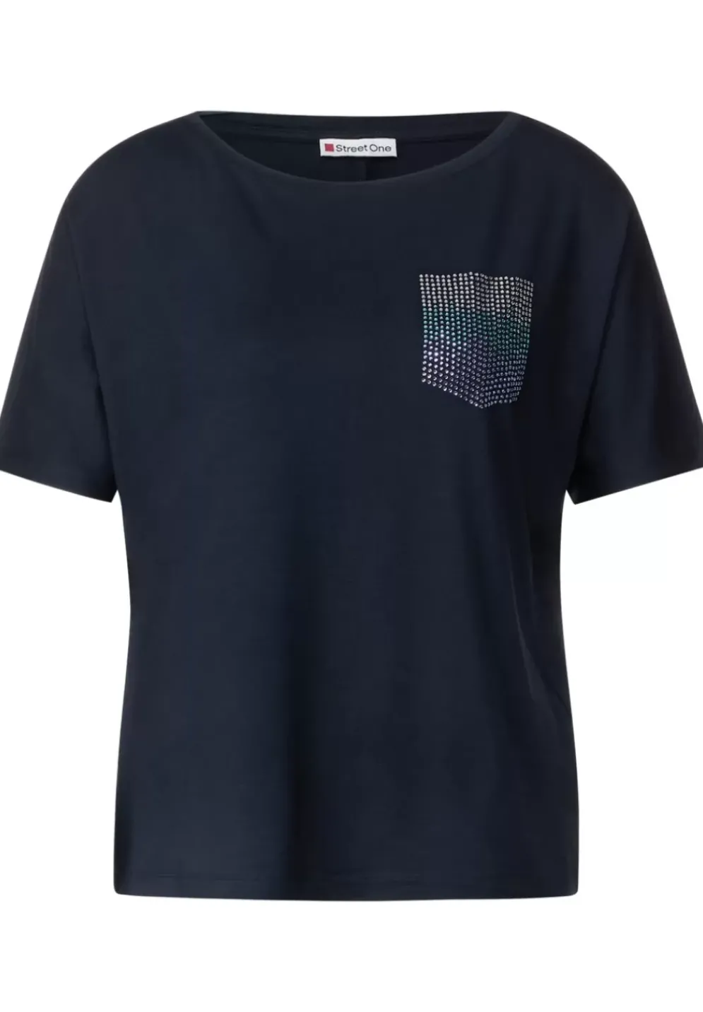 T-Shirt Mit Steinchendetails