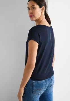 T-Shirt Mit Steinchenwording