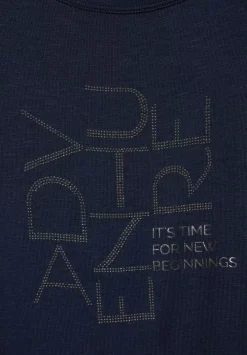 T-Shirt Mit Steinchenwording