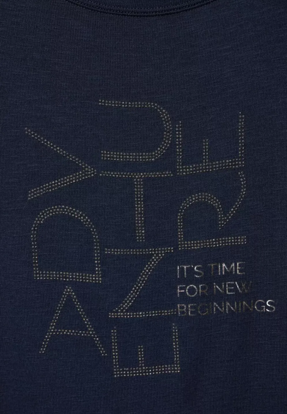 T-Shirt Mit Steinchenwording